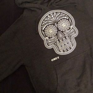 OBEY sugar skull hoodie